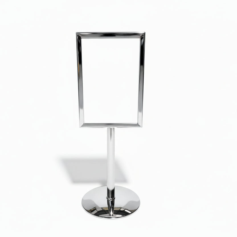 Menykorthållare, A5, krom