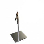 Krom skilteholder med krokodillenæb, 10 cm