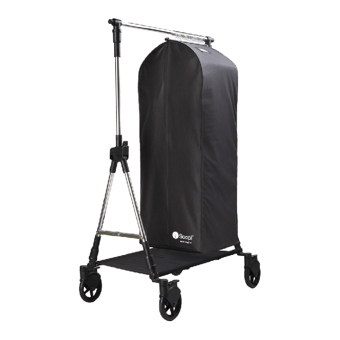 Soopl - XL-påsar - Kollektionpåse med resväske-stängning - svart, 48 x 40 x H126 cm.