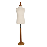 Treviso barnvagn, beige överdrag, 10/12 år, rund fot, shaker-topp, valnöt