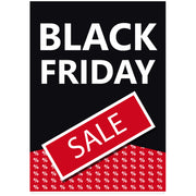 Poster. Black Friday, svart och röd, 50 x 70 cm