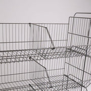 Avdelare för stapelkorg, svart