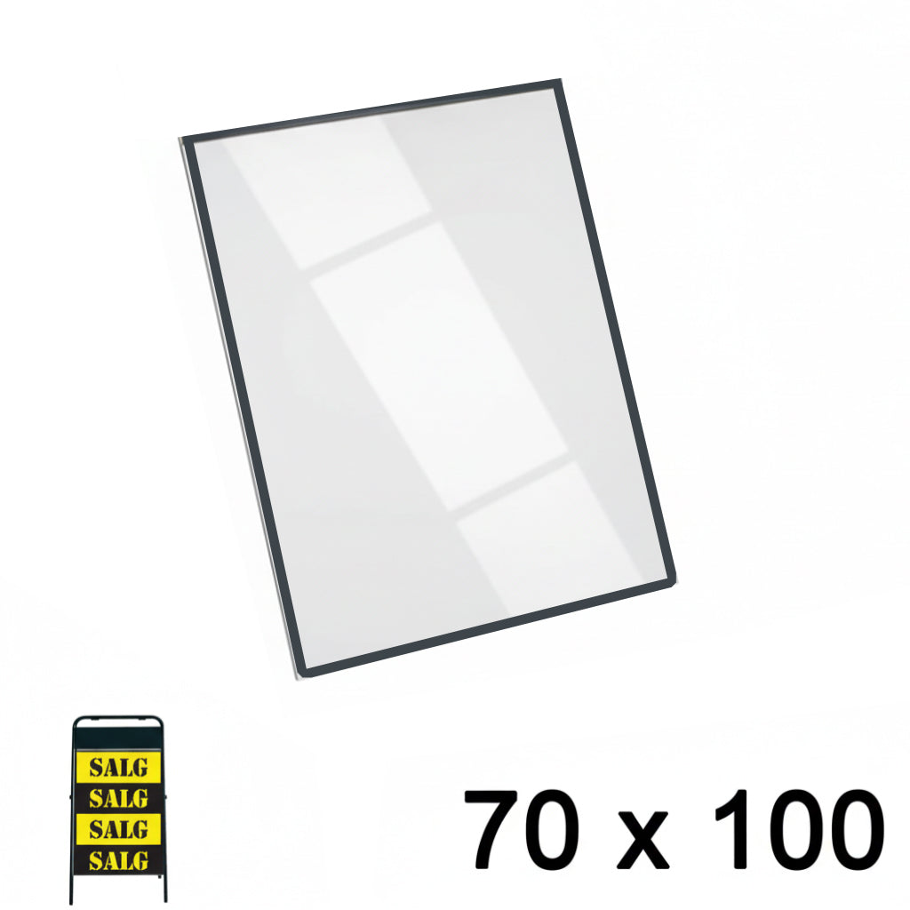 PET-skiva med magnetremsa (70 x 100 cm.)