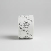 Rund etikett. 500 st. per rulle. TACK FÖR ATT DU HANDLAR LOKALT