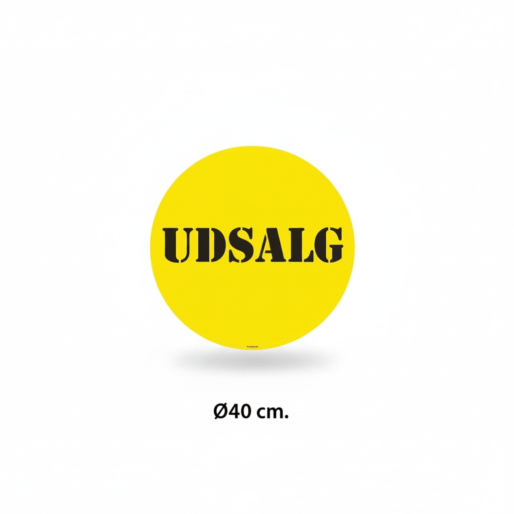 Poster - UDSALG - Ø40 cm.