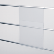 A4 skilteholder i højformat til rillepanel