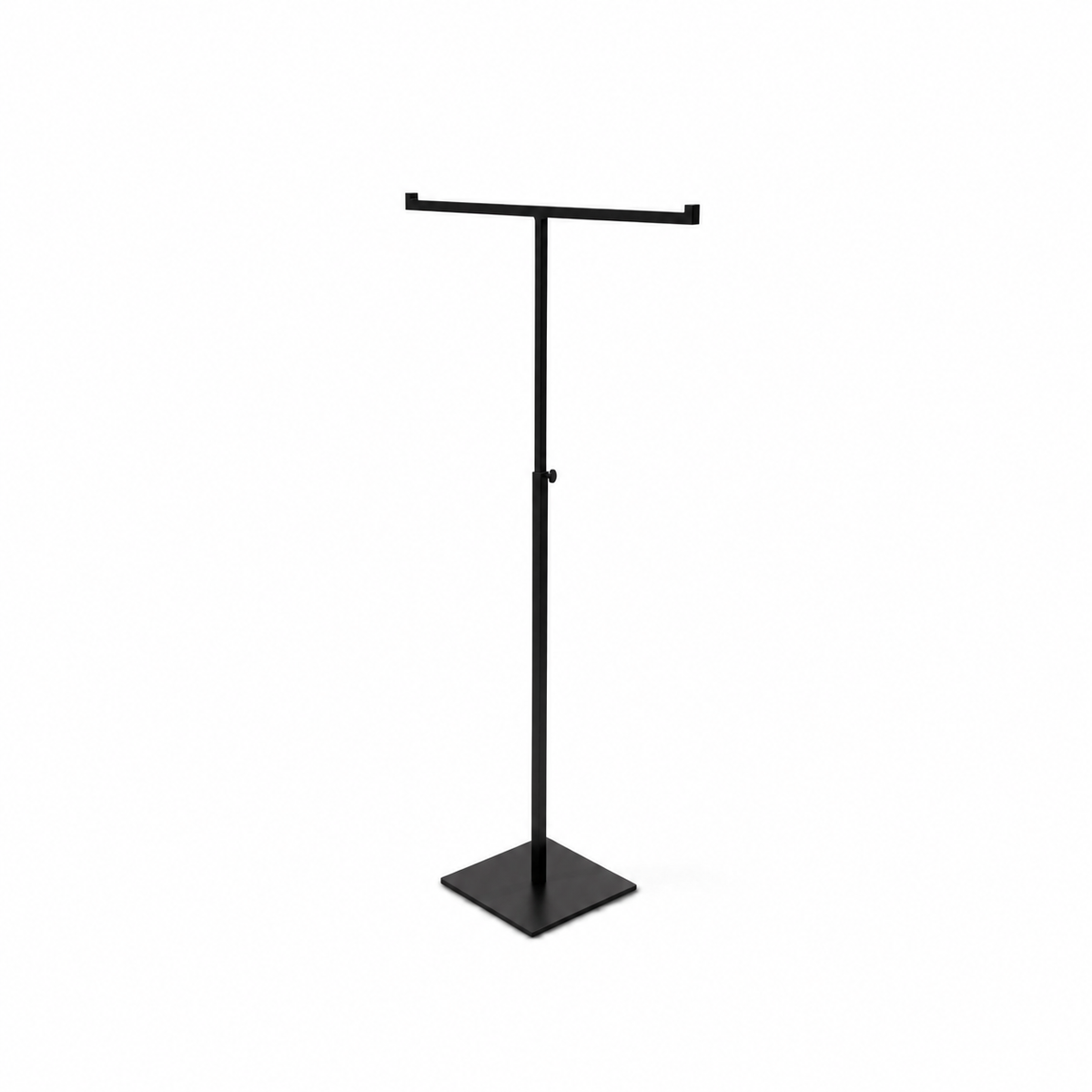 T-display - Höjdjusterbar. Svart. H43-81 cm. Fyrkantig fot - smyckesdisplay