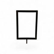 Skyltställ, A5, metall, svart