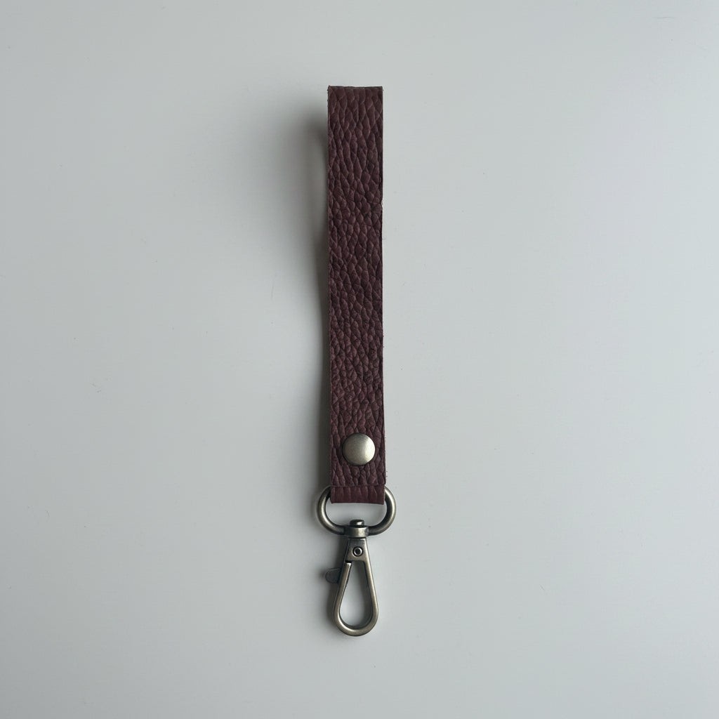 Läderrem, cognac. Smal modell. 1,6 x 17 cm. Jeanskrok