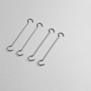 Dubbel upphängningskrok 15 cm. Paket med 4 st.