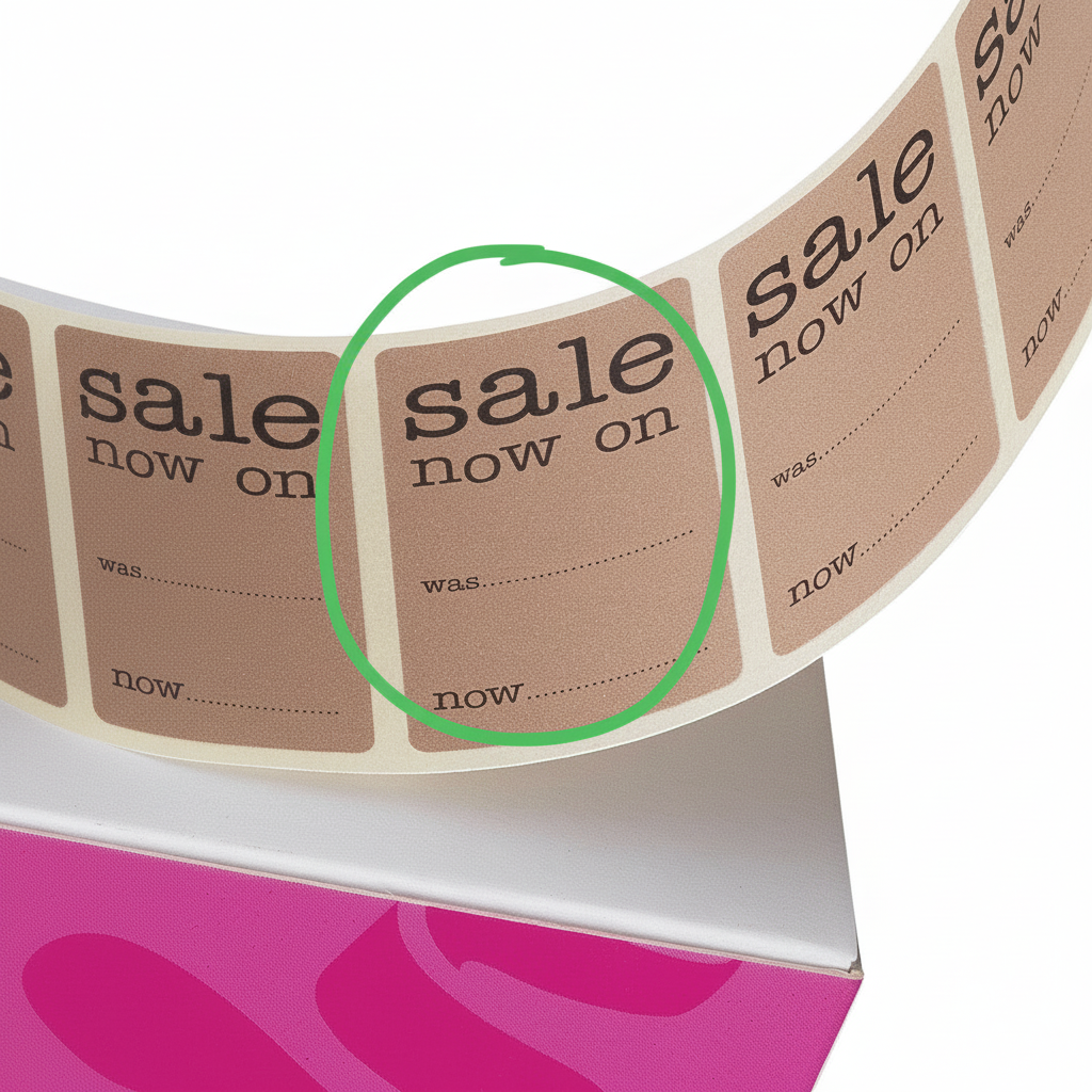 Etiketter, Rea nu, 2,5 x H4,4 cm, rulle med 500 st.