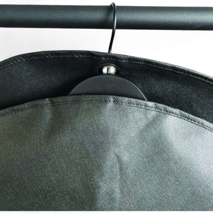Klädpåse - kostymer - non-woven. B60 x H110 cm. Svart