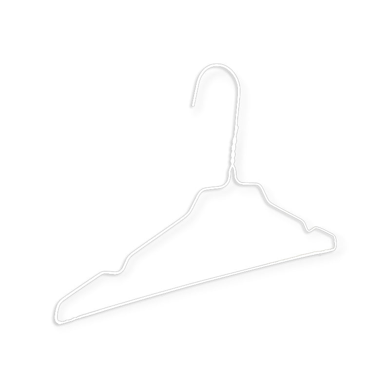 Galghängare för barn med hak, vit, förp. med 500 st., 33 cm