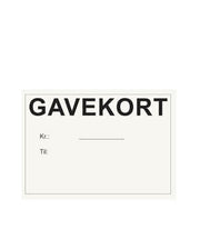 Hvide gavekort til smykker og gaveindpakning