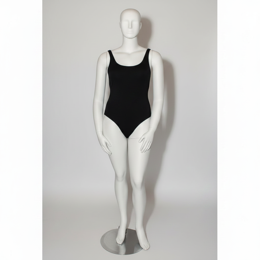 XL damdocka med huvud. Curved
