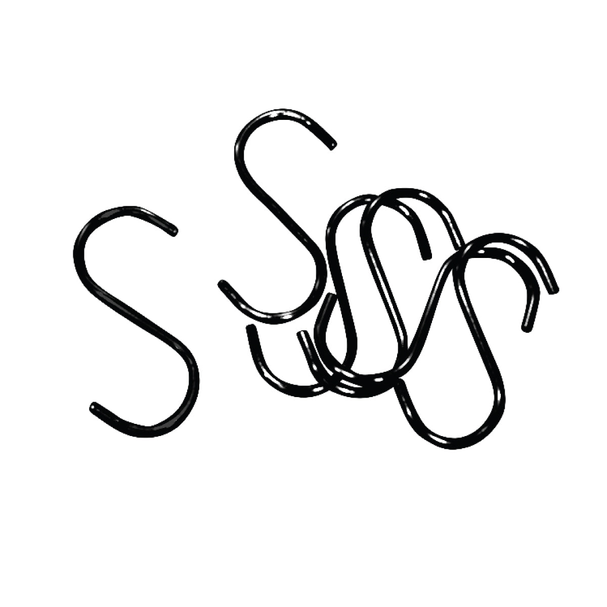 S-krok / jeanskrok H11,5 cm - svart - 10 st. Pris visas per st.