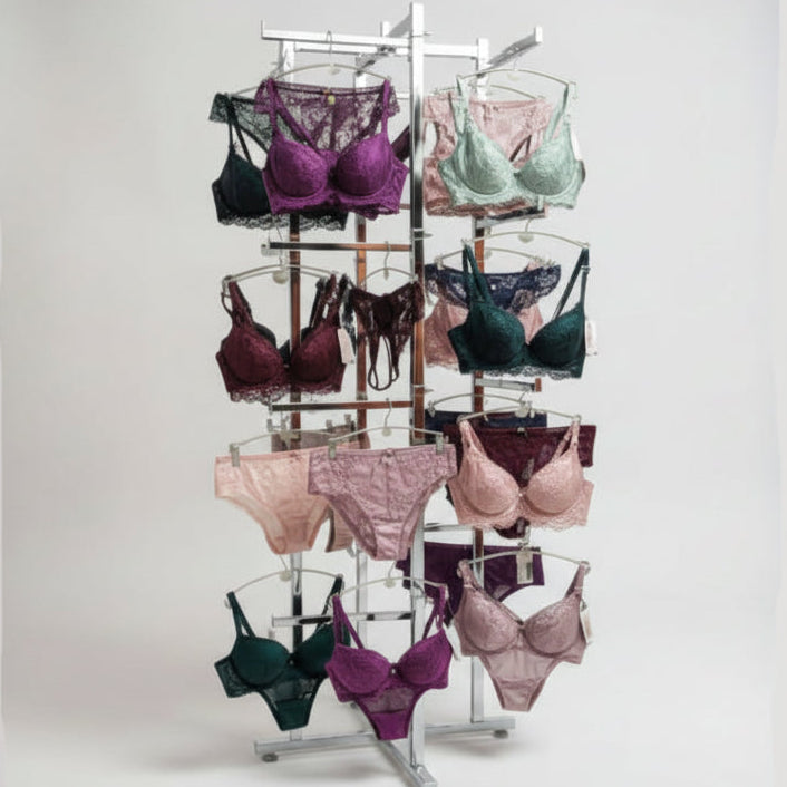 Gulvstativ m/ 16 arme. Krom