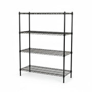 Hylla - Svart (B 122 x D 46 x H 160 cm.) - TUBO