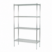 Hylla - TUBO (B 122 x D 46 x H 220 cm.) - Krom