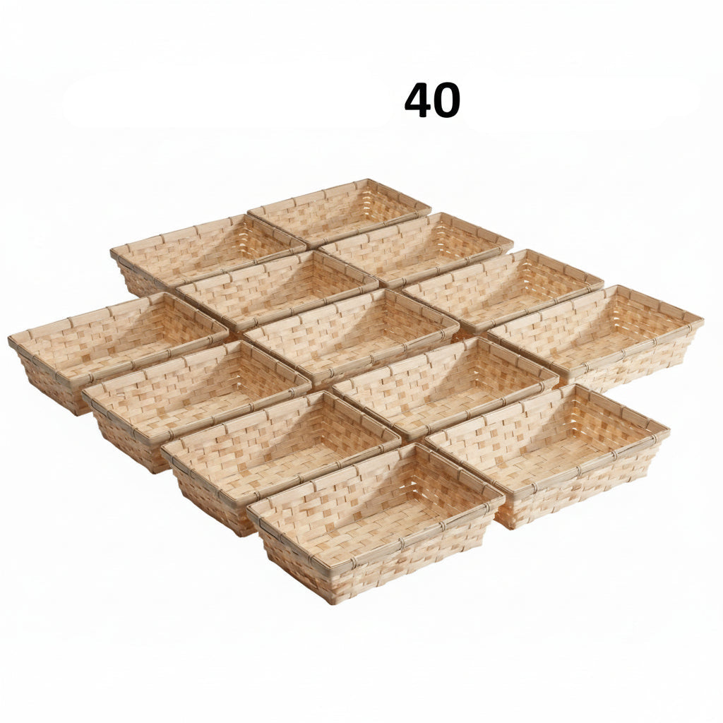 Presentkorg - STORKÖP - Bambus, H 7 cm. - Min. köp 40 st.