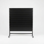 Panelgondol, enkeltsidig, standardpanel, svart. B127 x D40,5 x H147 cm
