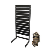 Panelgondol, enkelsidig, standardpanel svart. Svart, B67 x D40,5 x H147 cm