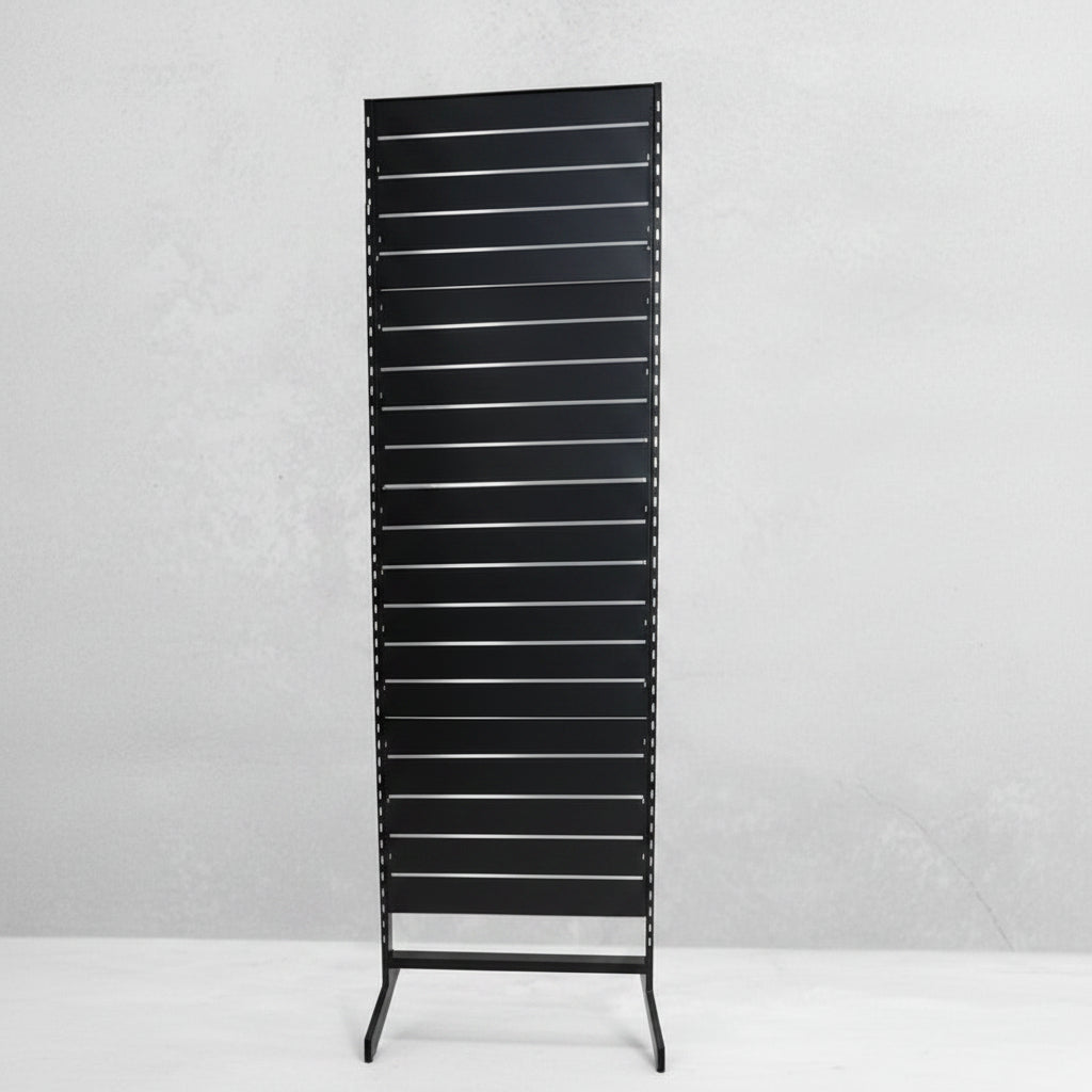 Panelgondol, enkeltsidig, standardpanel, svart. svart, B67 x D40,5 x H247 cm