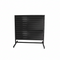 Panelgondol, dubbelsidig, standardpanel, svart. svart, B127 x D76 x H147 cm