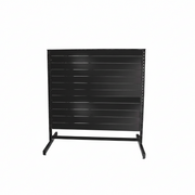 Panelgondol, dubbelsidig, standardpanel, svart. svart, B127 x D76 x H147 cm