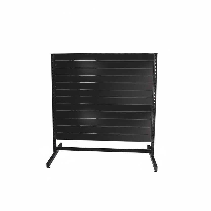 Panelgondol, dubbelsidig, standardpanel, svart. svart, B127 x D76 x H147 cm