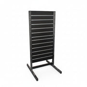 Panelgondol, dubbelsidig, standardpanel, svart. B67 x D76 x H147 cm