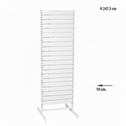 Panelgondol, dubbelsidig, standardpanel, vit. B67 x D76 x H247 cm