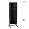 Panelgondol, dubbelsidig, standardpanel, svart. B67 x D76 x H247 cm