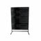 Panelgondol, enkelsidig, standardpanel, svart, B127 x D40,5 x H217 cm