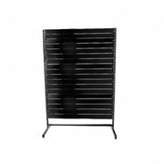 Panelgondol, enkelsidig, standardpanel, svart, B127 x D40,5 x H217 cm