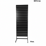 Panelgondol, enkelsidig, standardpanel, svart. svart, B67 x D40,5 x H217 cm
