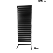Panelgondol, enkelsidig, standardpanel, svart, B67 x D40,5 x H217 cm