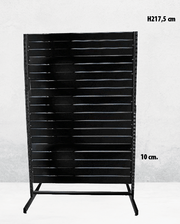 Panelgondol, dobbeltsidet, standard panel. hvid, B127 x D76 x H217 cm