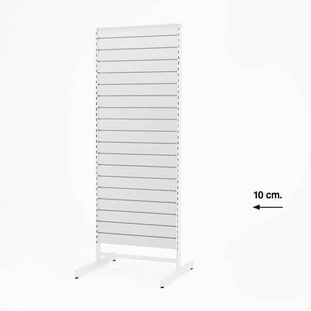 Panelgondol, dubbeltsidig, standardpanel, vit, B67 x D76 x H217 cm