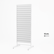Panelgondol, dubbeltsidig, standardpanel, vit, B67 x D76 x H217 cm