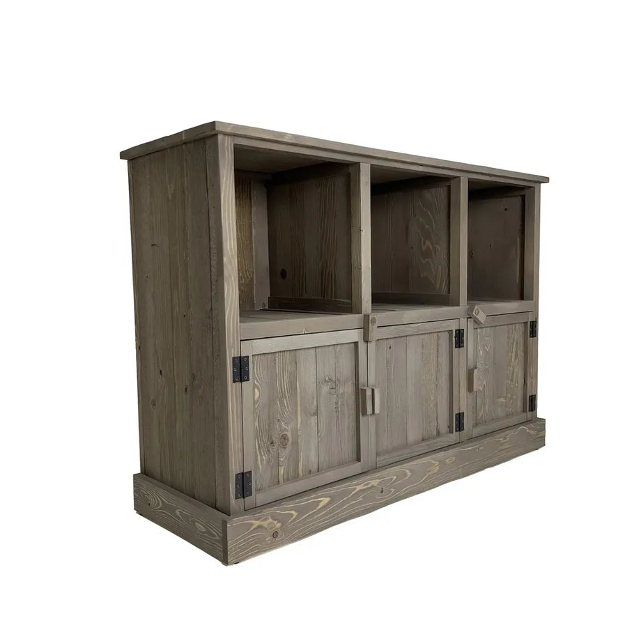 Graywood, hylla, med 3 fack och 3 skåp. H80 cm