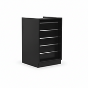MADS smal butiksdisk, svart B 60 - rillpanelfront