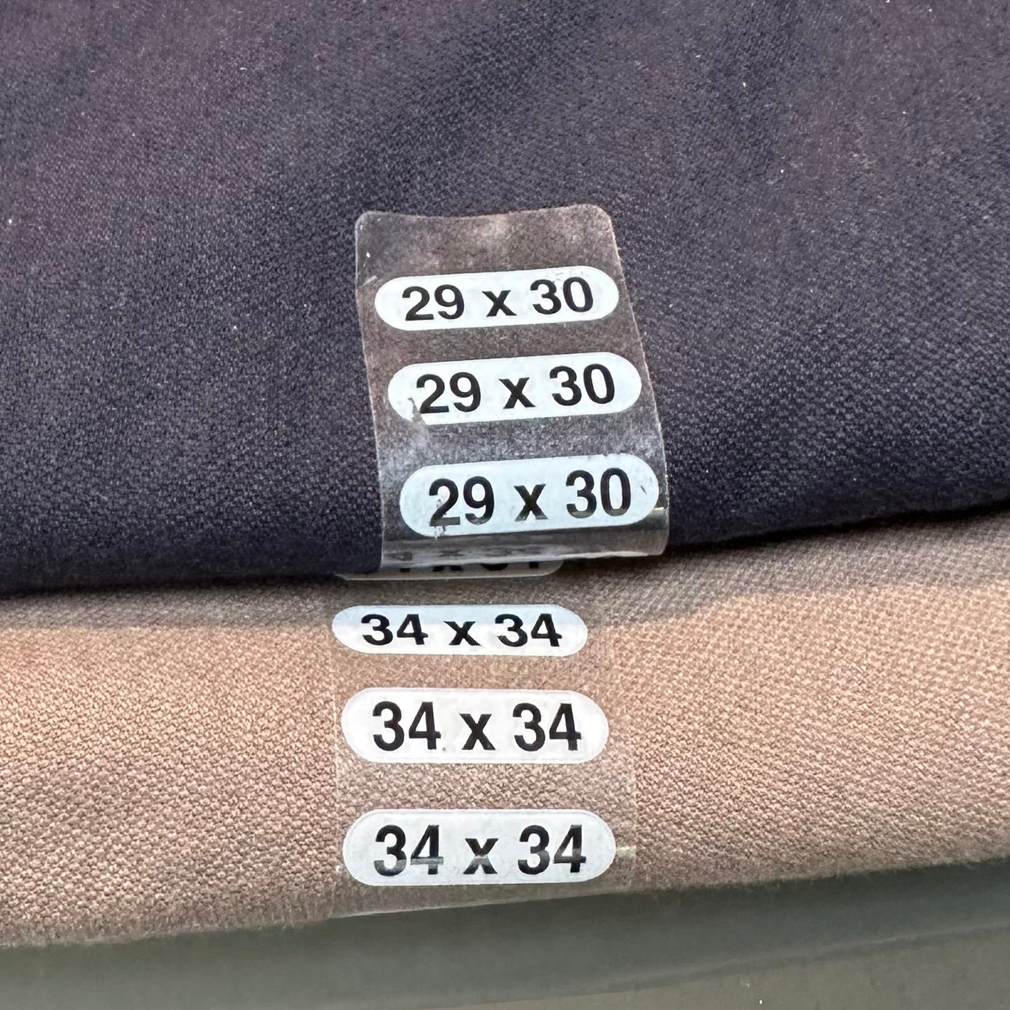 Storleksmärkningar Jeans str. LUXUS - 240 st. Välj storlek