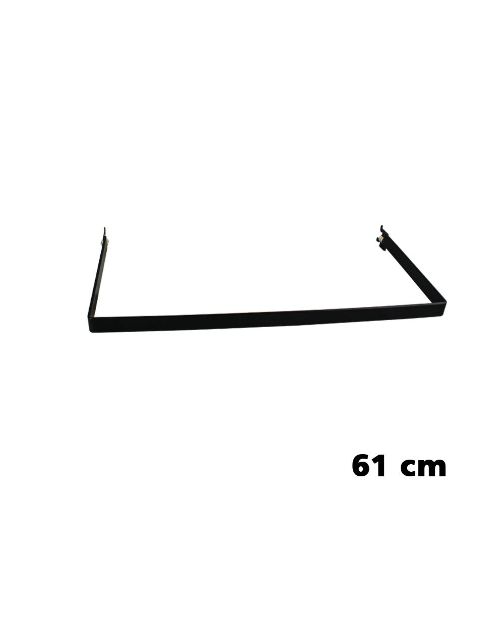 Sort U-bøjlestang 61 cm til SuperSkinne