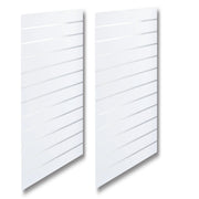 Spårpanel - standard (59,5 x 240 cm) - vit med alulister
