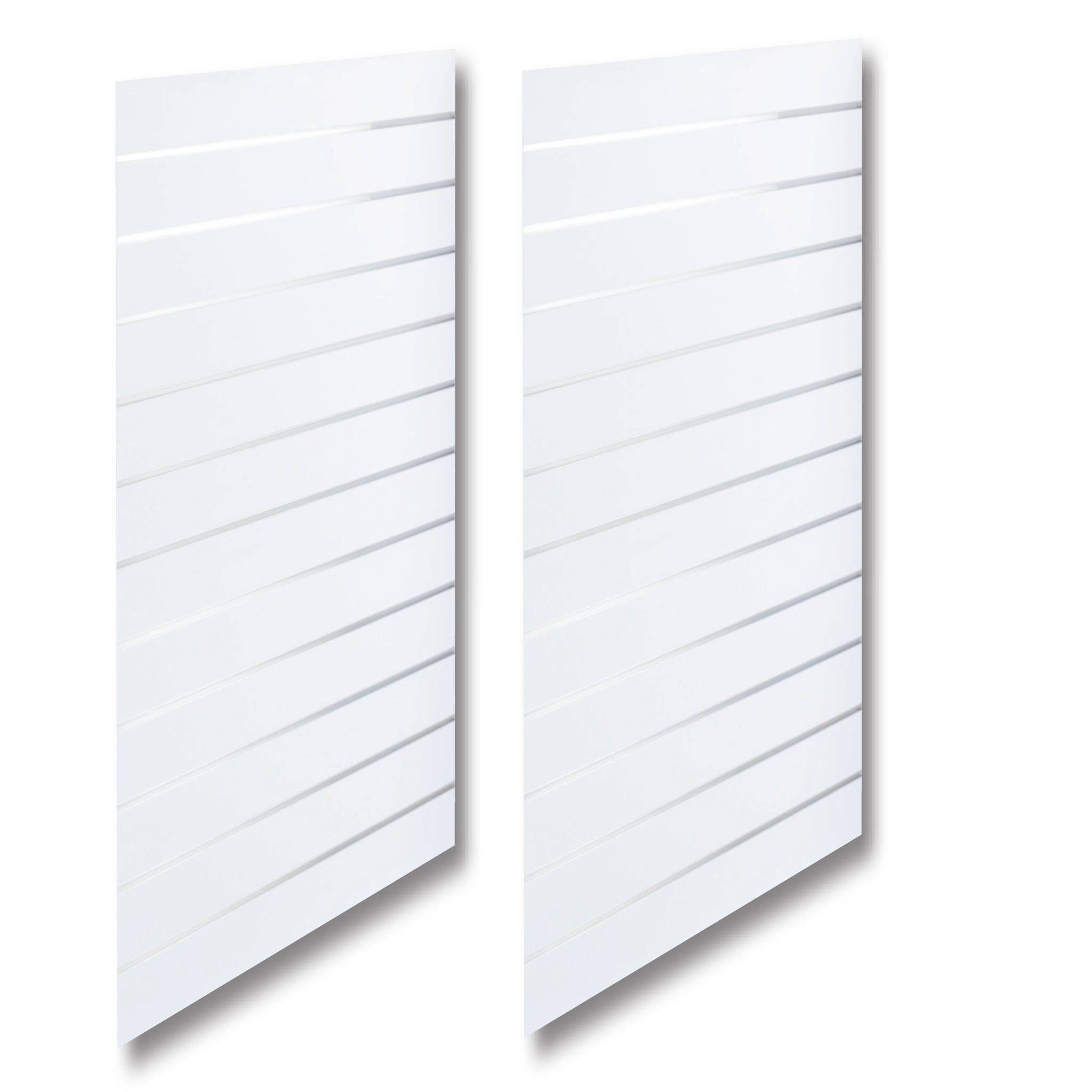 Spårpanel - standard (59,5 x 240 cm) - vit med alulister