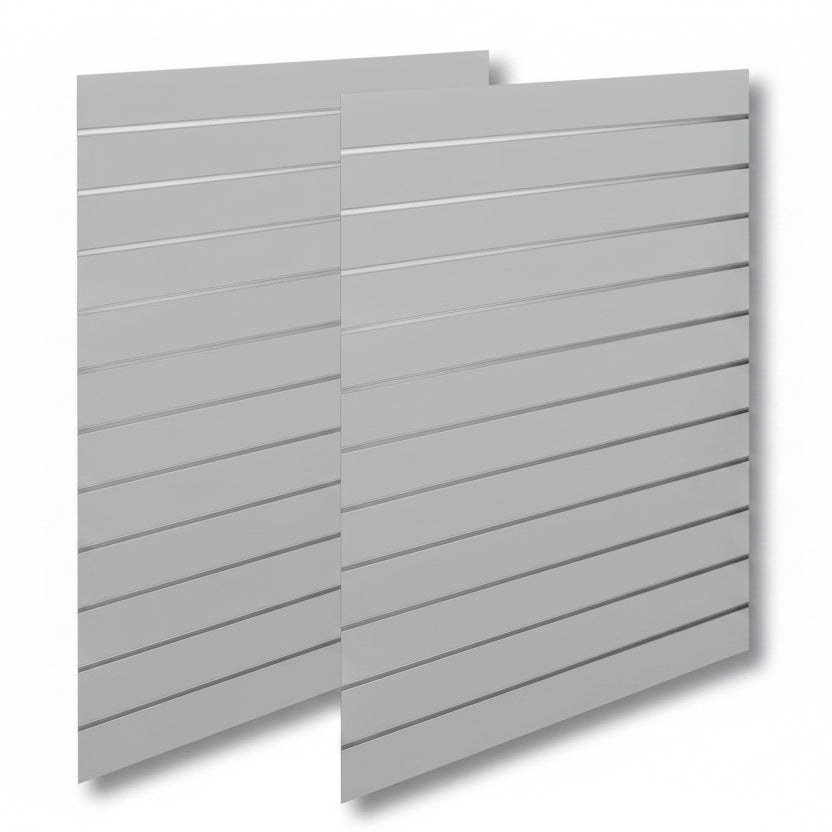 Rillepanel - Standard (120 x 240 cm) - Grå med alulister