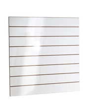 Hvidt højglans rillepanel 120 x 240 cm uden lister