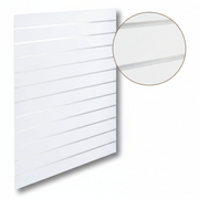 Rillpanel - Standard (120 x 120 cm) - Vit med alulister