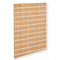 Rillepanel - standard (120 x 120 cm) - eklook med vita alulister